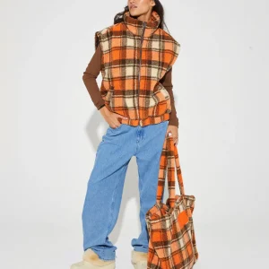 Cheap STIEGLITZ Check Teddy Bag | Orange