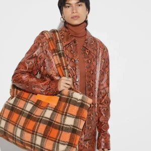 Cheap STIEGLITZ Check Teddy Bag | Orange