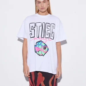 Best Sale STIEGLITZ Elena Oversized T-shirt | White