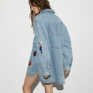 Discount STIEGLITZ Luka Denim Blouse | Denim Blue