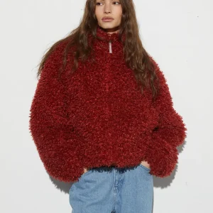 Shop STIEGLITZ Milana Cropped Fluffy Puffer | Brown