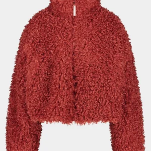 Shop STIEGLITZ Milana Cropped Fluffy Puffer | Brown