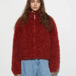 Shop STIEGLITZ Milana Cropped Fluffy Puffer | Brown