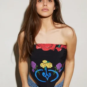 Shop STIEGLITZ Perla Scarf Top | Black