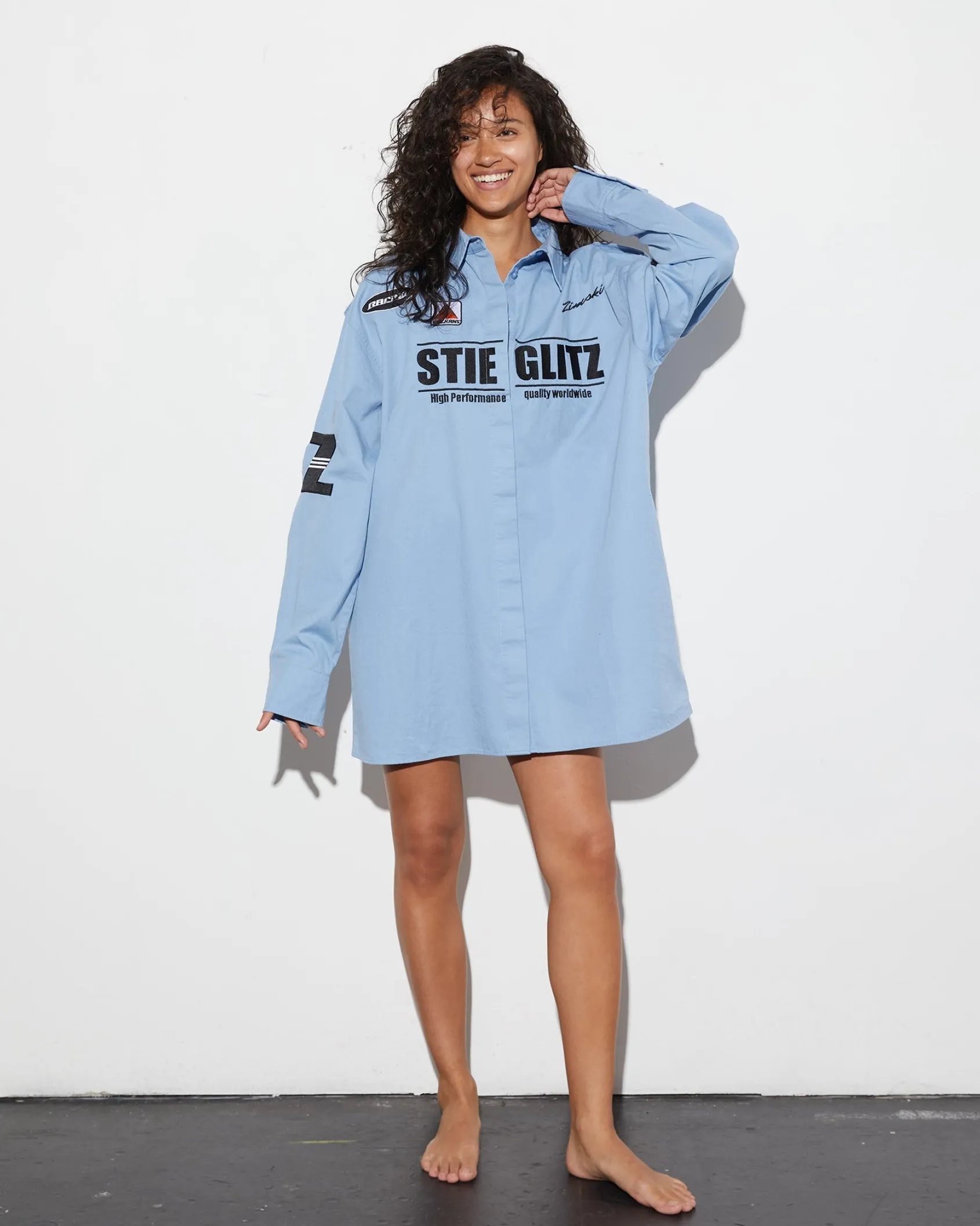 reza_blouse__blue_1.webp Clearance STIEGLITZ Reza Blouse | Blue