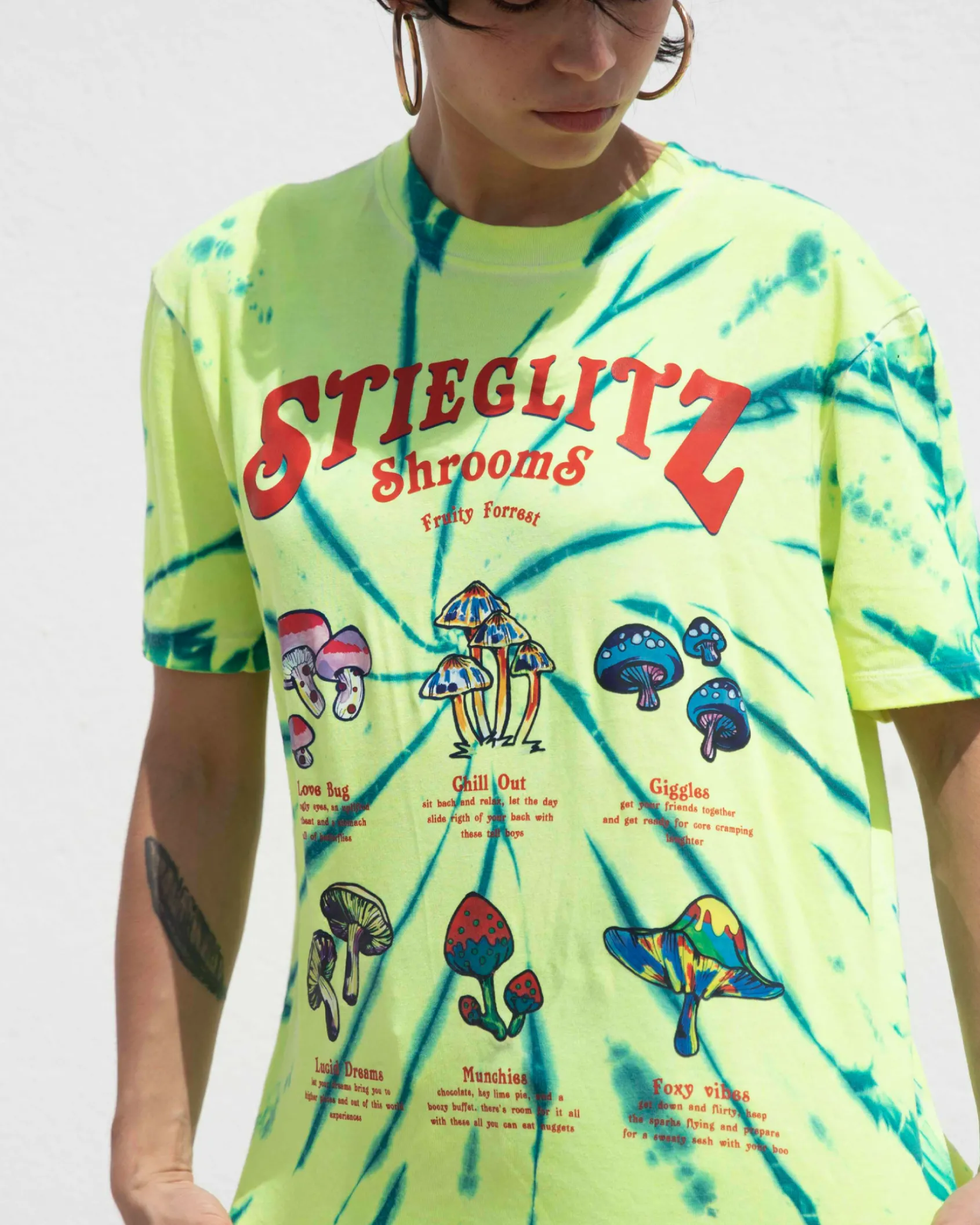 shroom_tshirt__green_1.webp Best Sale STIEGLITZ Shroom T-Shirt | Green