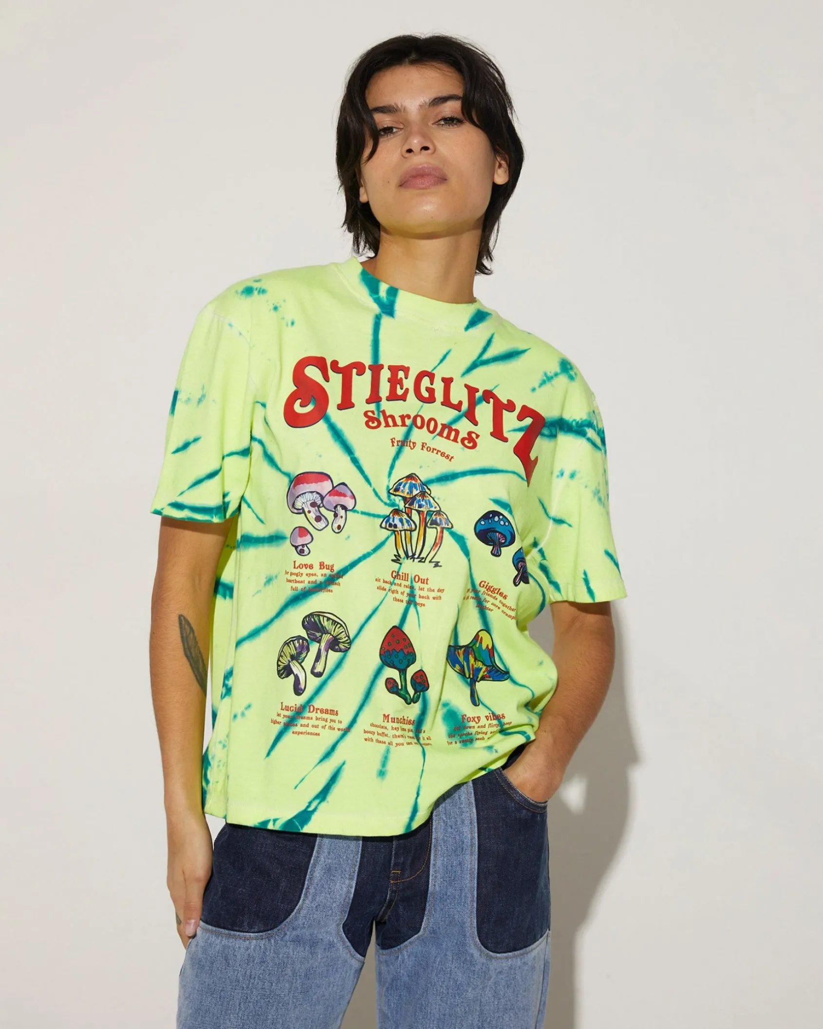 shroom_tshirt__green_5.webp Best Sale STIEGLITZ Shroom T-Shirt | Green