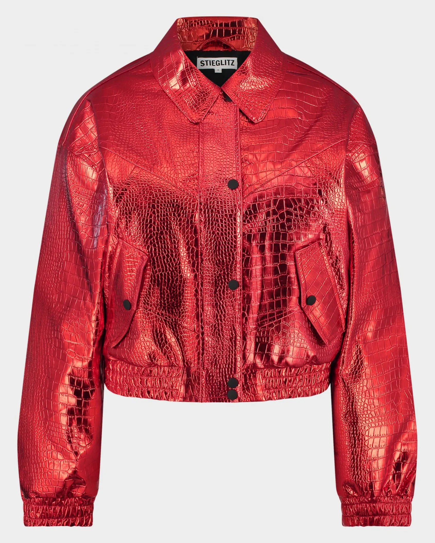 snake_bomber_jacket__red_2.webp Clearance STIEGLITZ Snake Bomber Jacket | Red