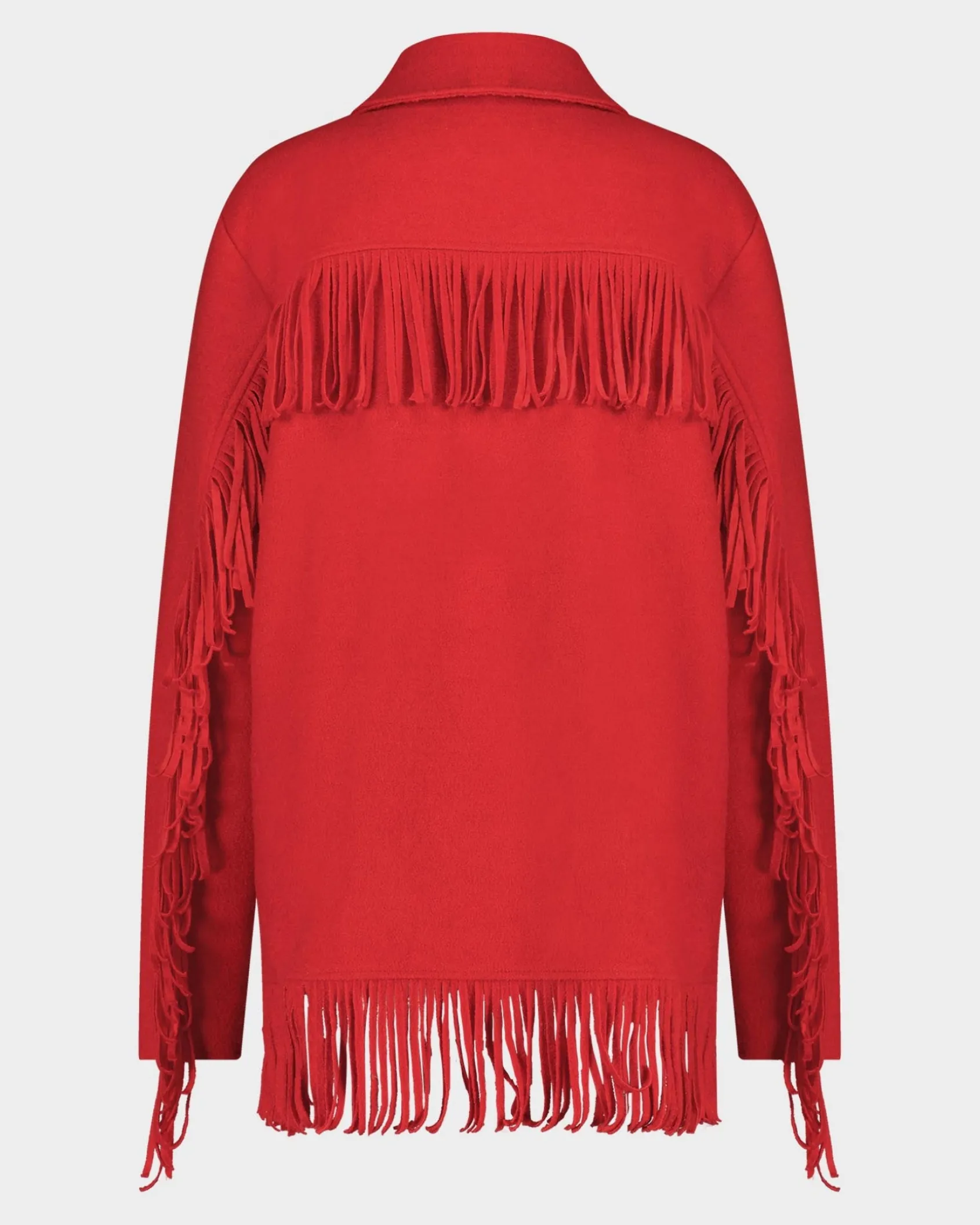 wool_fringe_jacket__red_6.webp Sale STIEGLITZ Wool Fringe Jacket | Red
